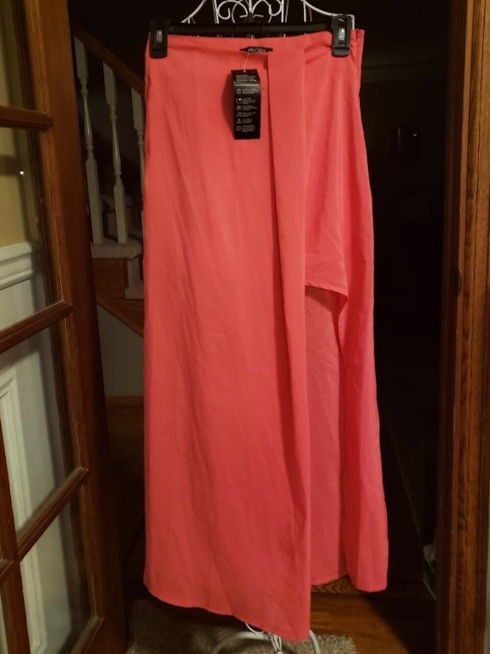NWT ABODY mini skirt with maxi overlay skirt sz small